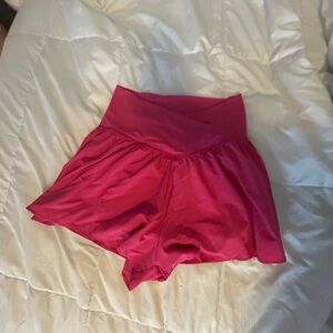 Aerie Pink Skorts with Elastic Waistband